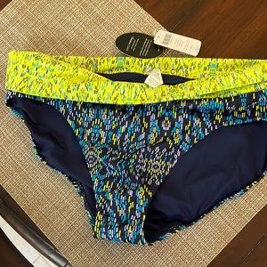 Size large soma swim bottom. Navy and yellow. NWT.